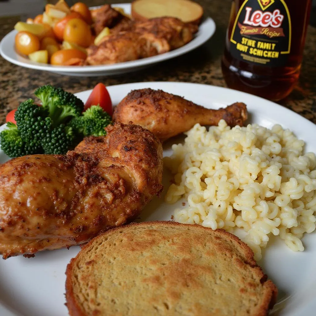 Lee's Famous Recipe Chicken meal