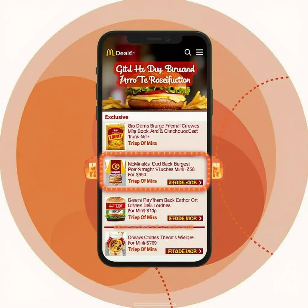 McDonald's mobile app deals